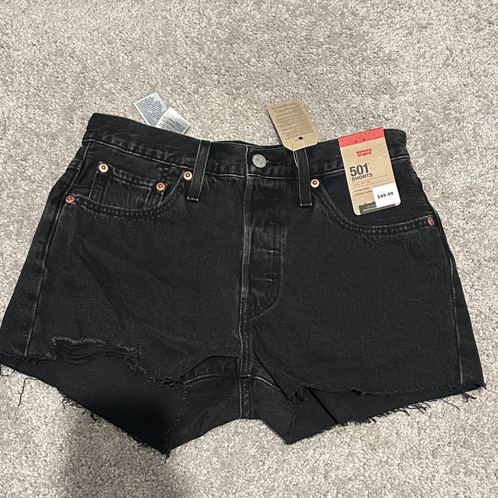 Levi's Women's Black Jean Shorts